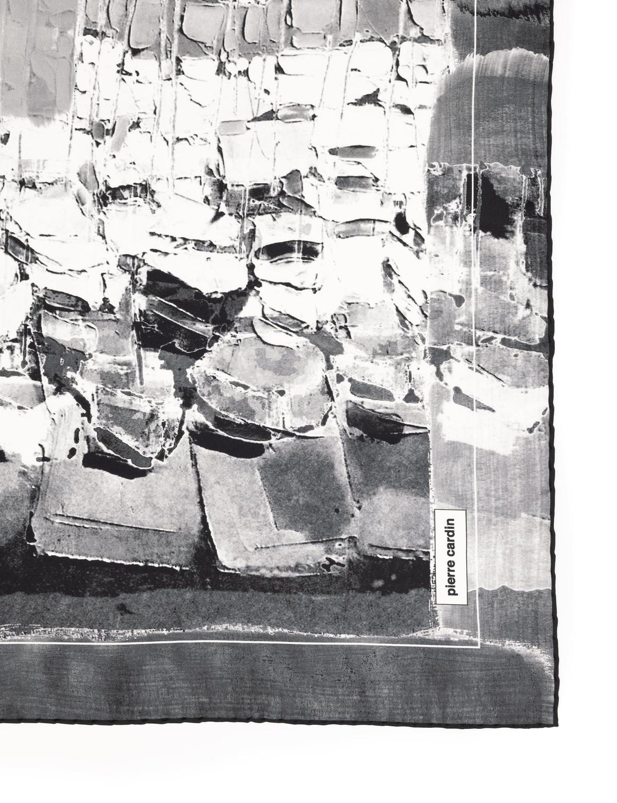 Siyah İpek Tivil Eşarp - 50302689002