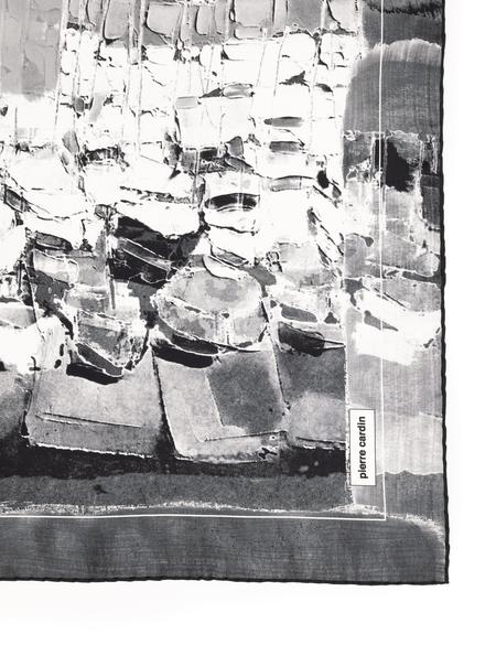 Siyah İpek Tivil Eşarp - 50302689002