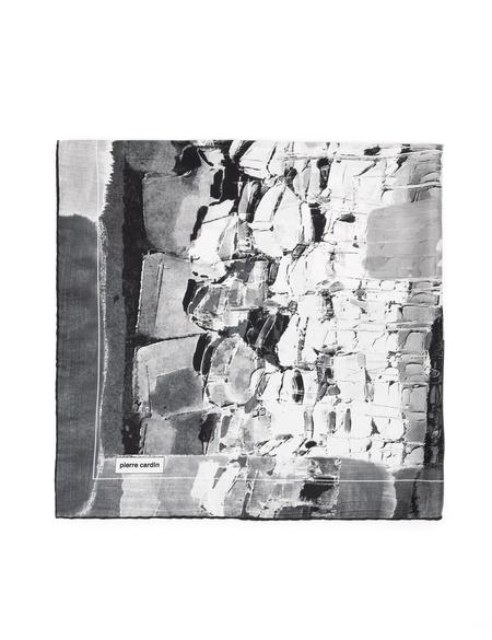 Siyah İpek Tivil Eşarp - 50302689002