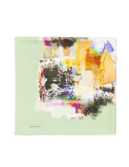 Yeşil İpek Tivil Eşarp - 50302695003