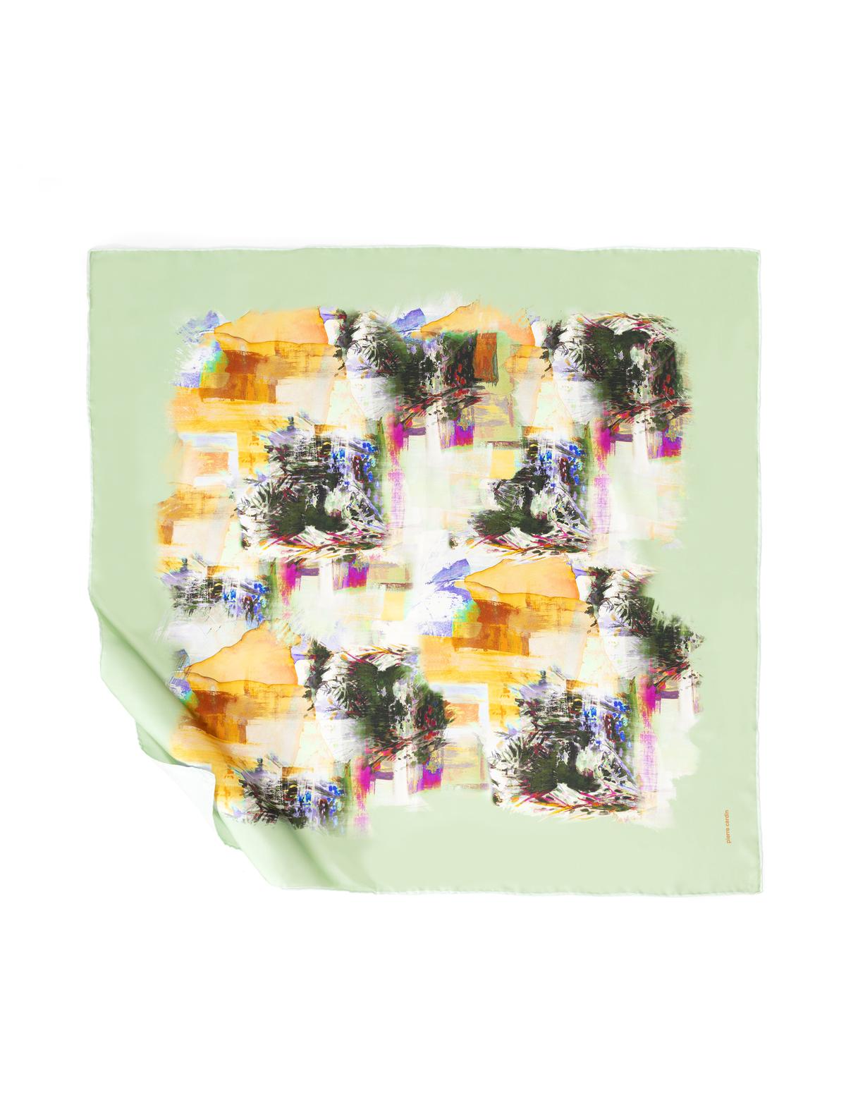 Yeşil İpek Tivil Eşarp