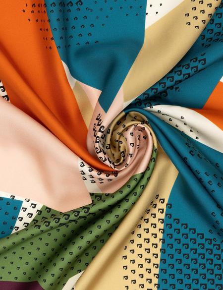 Bej İpek Tivil Eşarp - 50302696001