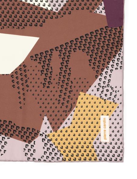 Kahverengi İpek Tivil Eşarp - 50302696002