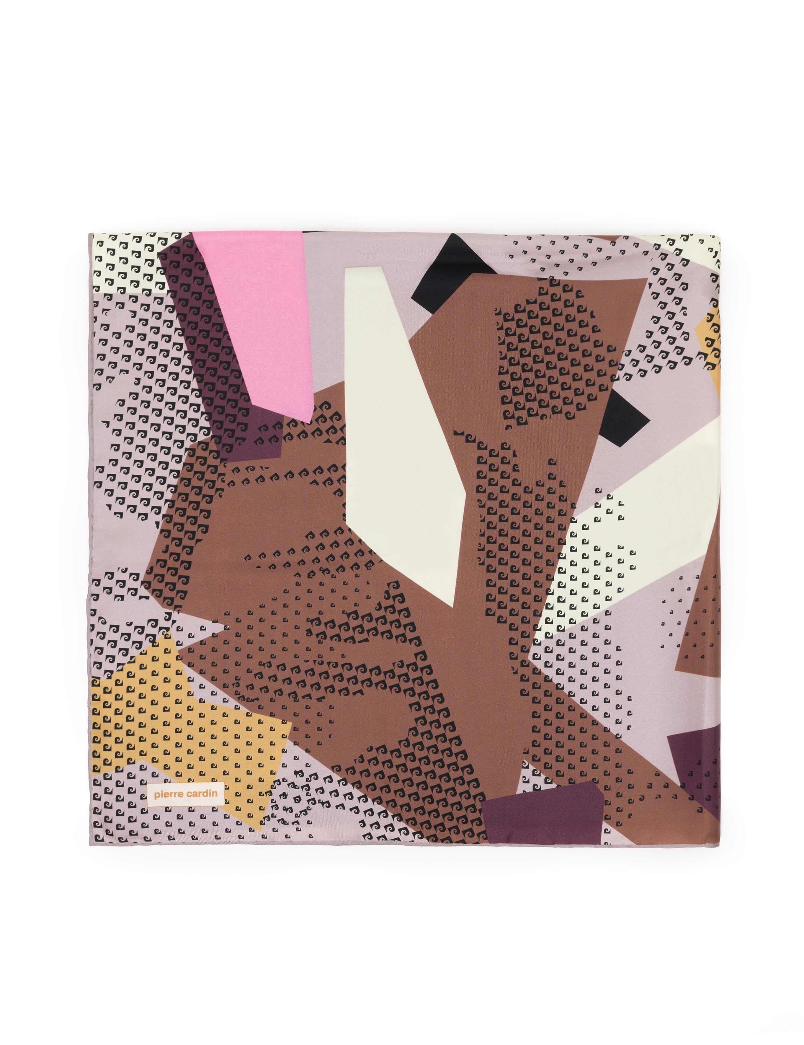 Kahverengi İpek Tivil Eşarp