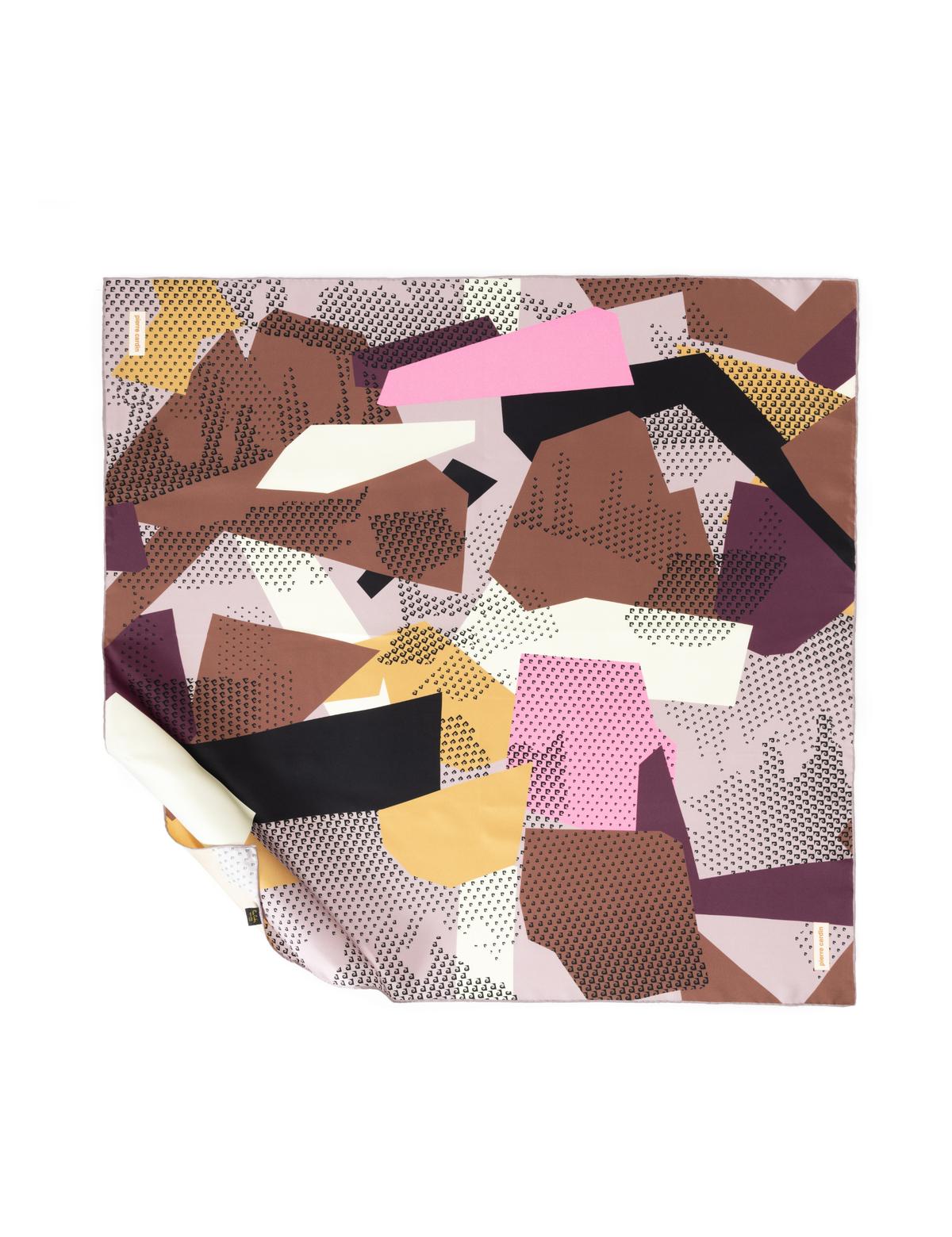 Kahverengi İpek Tivil Eşarp