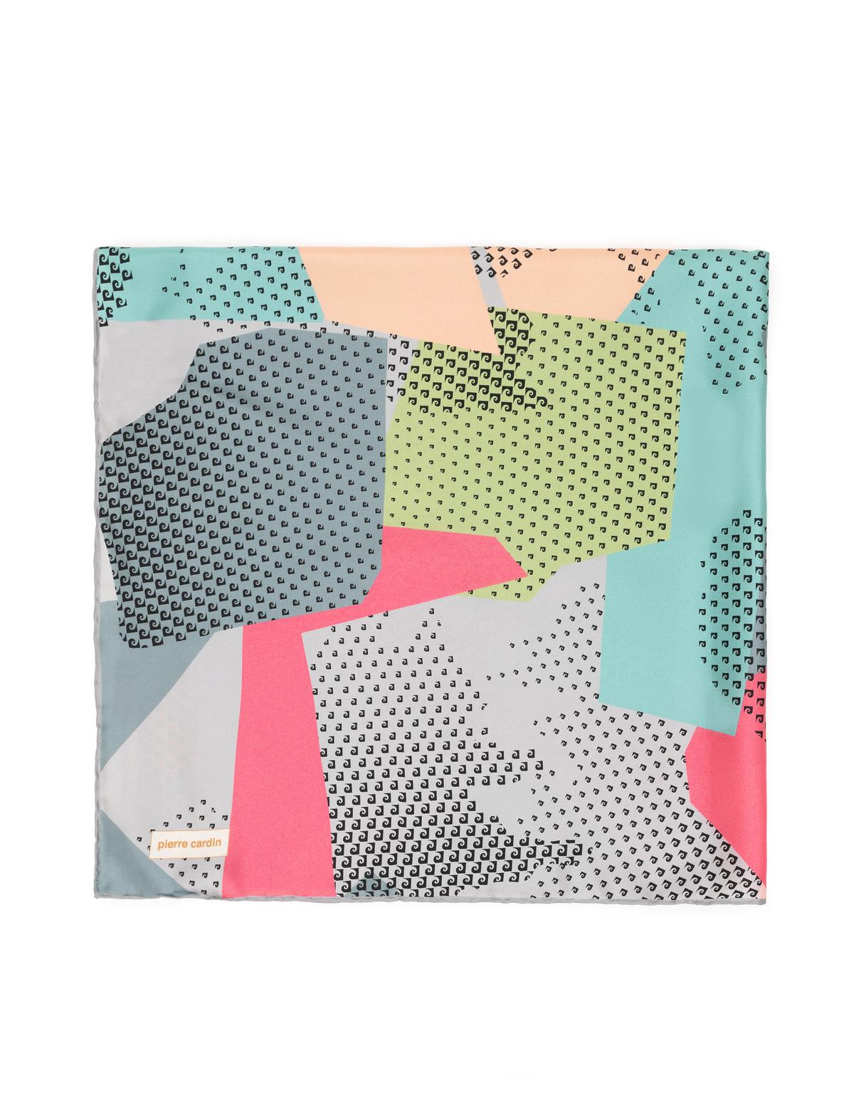 Mavi İpek Tivil Eşarp - 50302696003