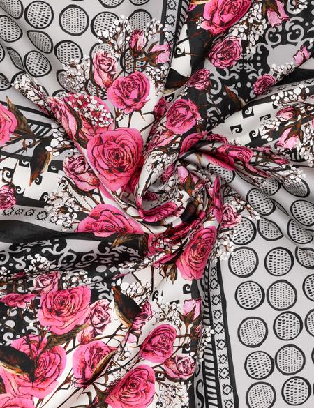 Gri İpek Tivil Eşarp - 50302697002