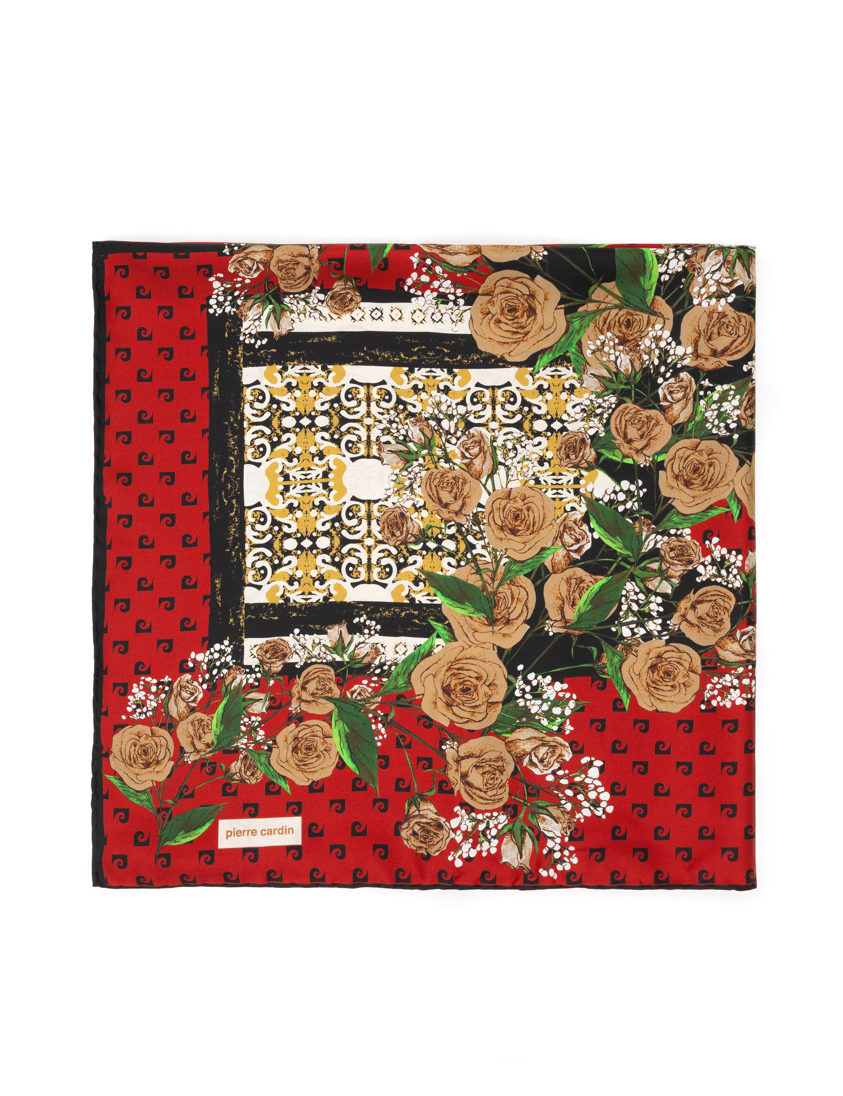 Kırmızı İpek Tivil Eşarp