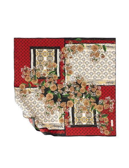 Kırmızı İpek Tivil Eşarp - 50302697003