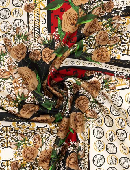 Kırmızı İpek Tivil Eşarp - 50302697003