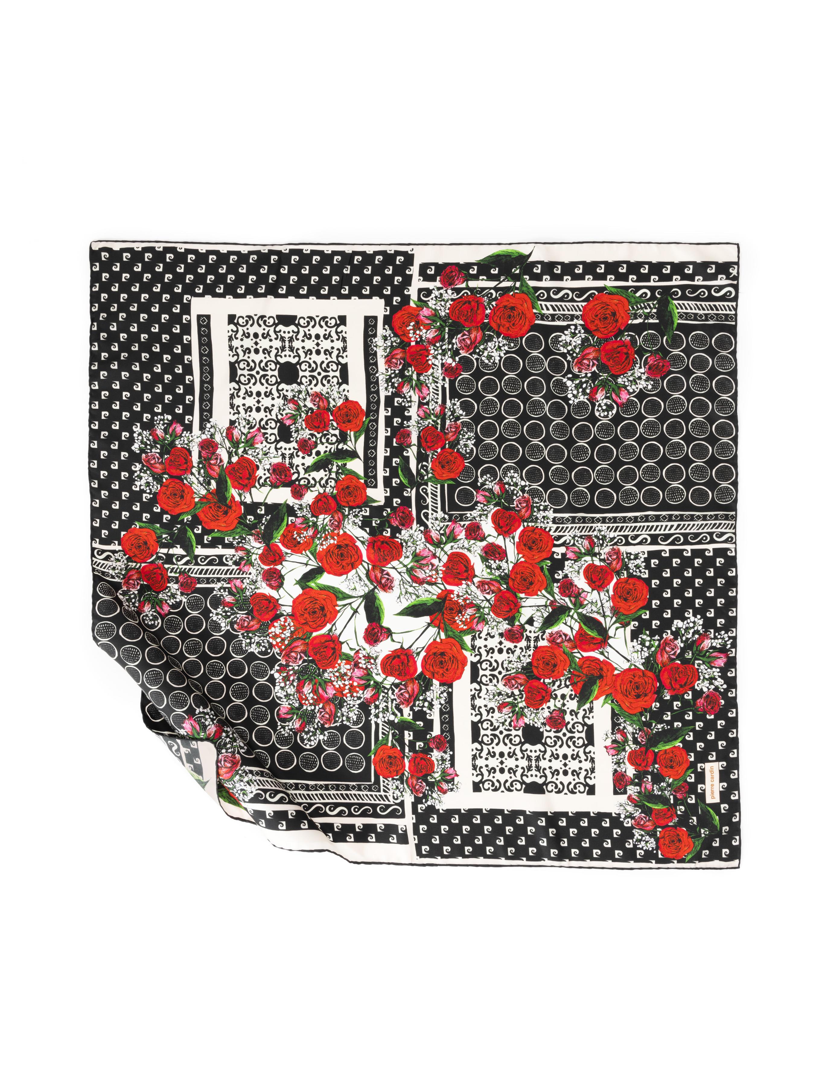 Siyah İpek Tivil Eşarp