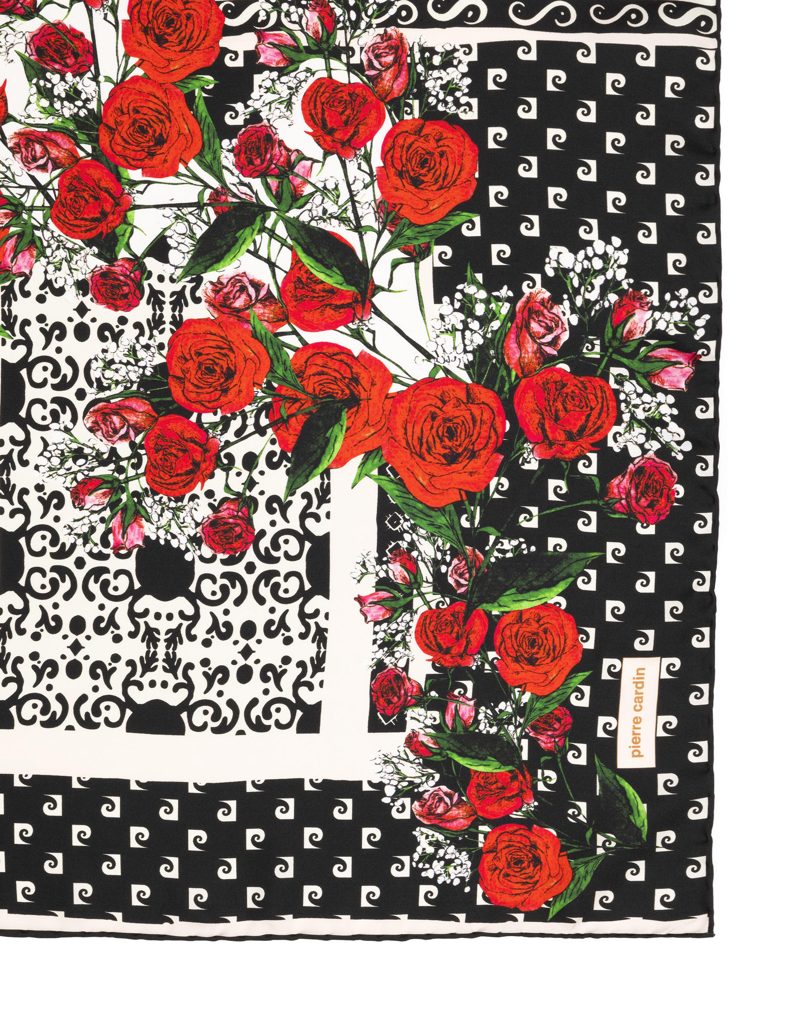 Siyah İpek Tivil Eşarp