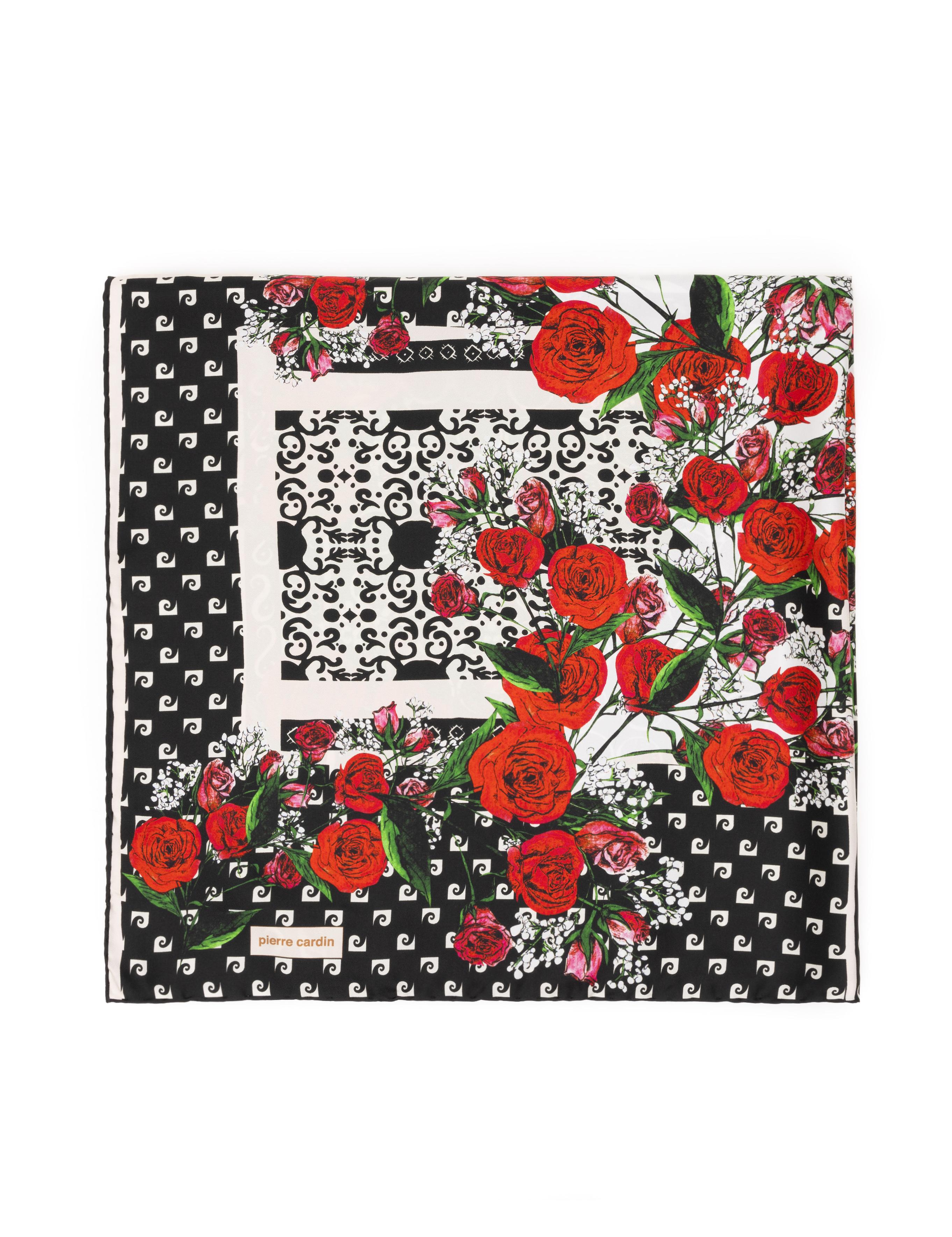 Siyah İpek Tivil Eşarp