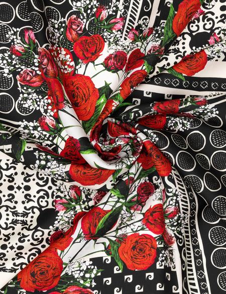 Siyah İpek Tivil Eşarp - 50302697005