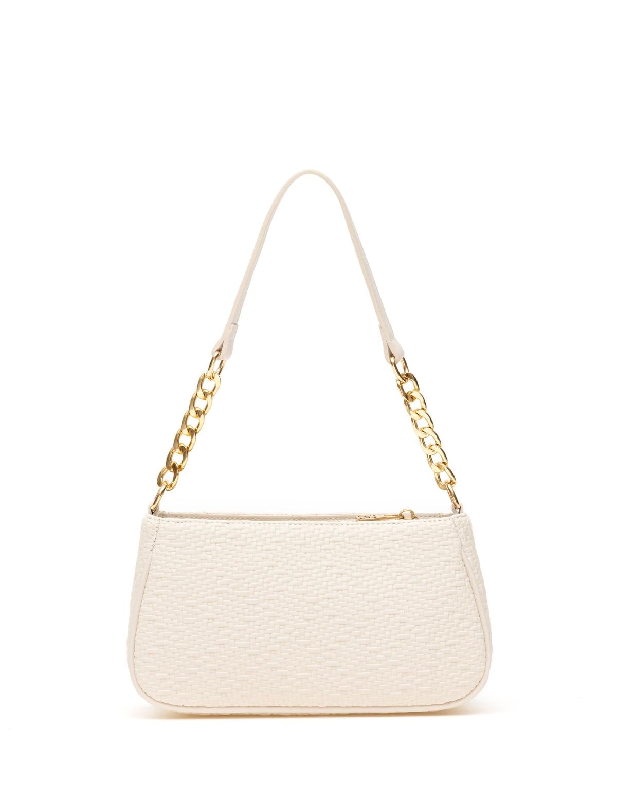 Ekru Omuz Çanta - 50297630005