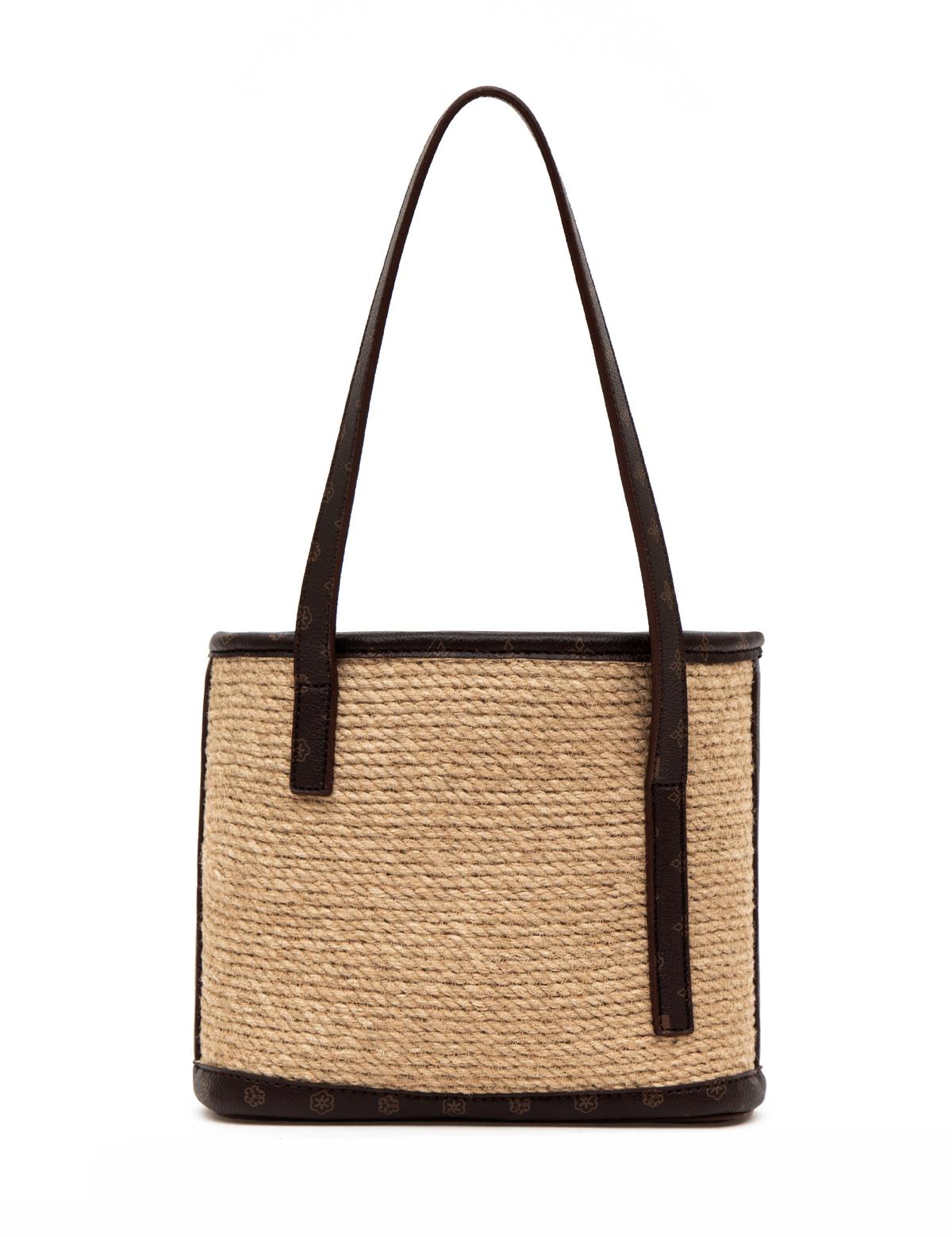 Bej Büzgülü Çanta - 50297658002