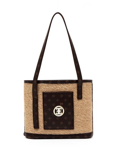 Bej Büzgülü Çanta - 50297658002