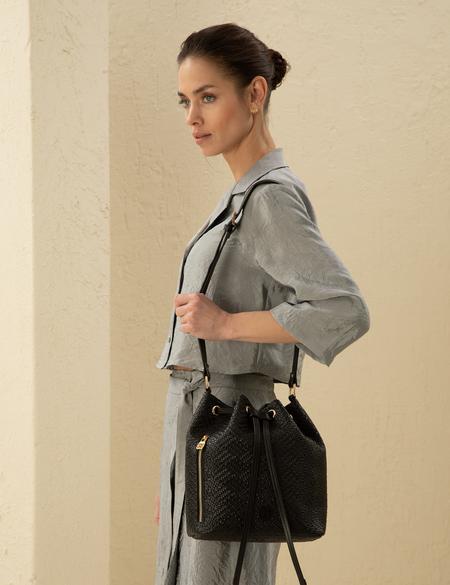 Siyah Büzgülü Çanta - 50297634001