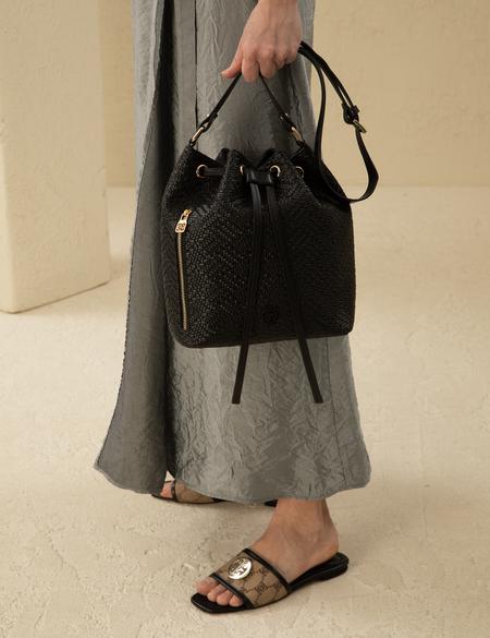 Siyah Büzgülü Çanta - 50297634001