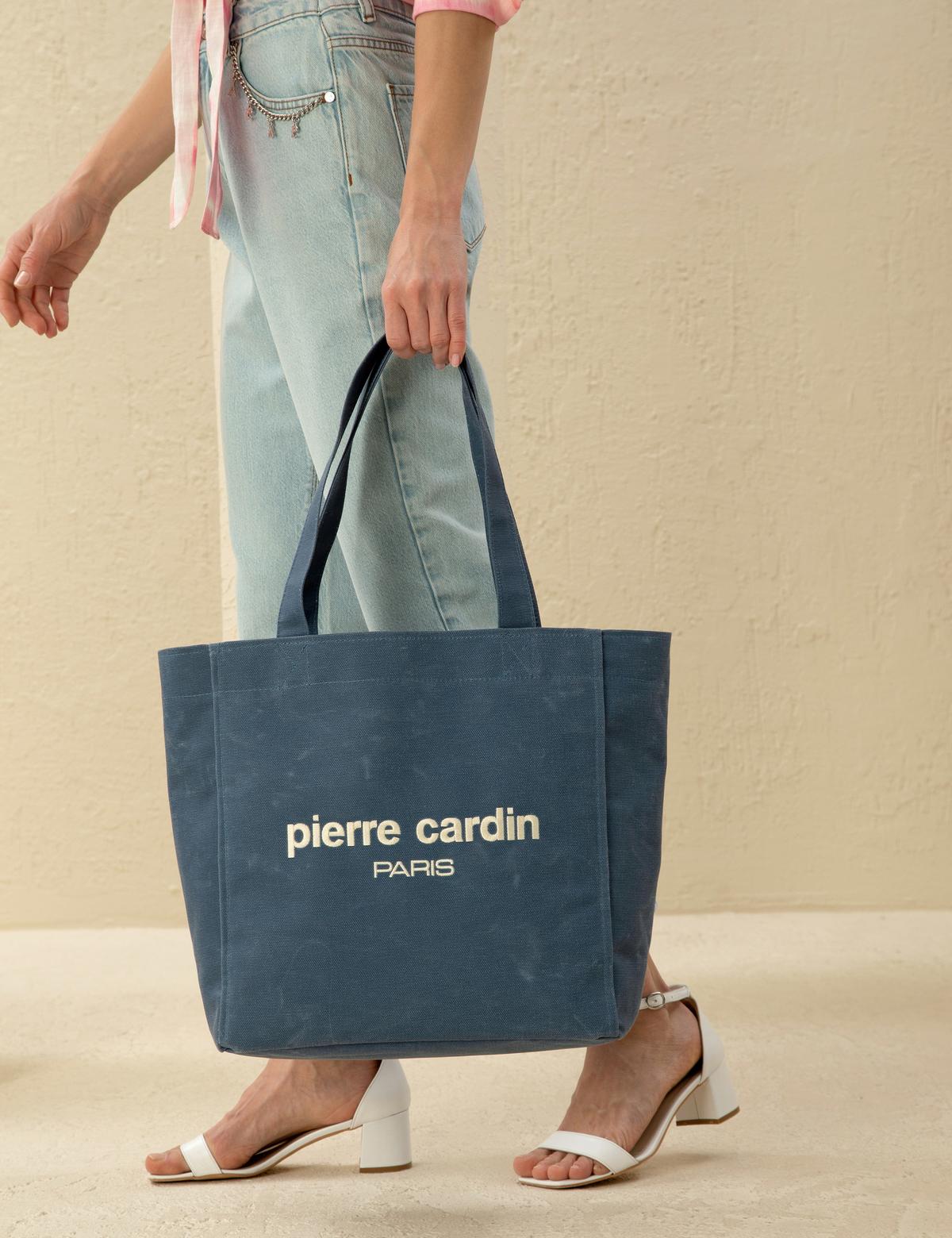 Lacivert Kanvas Çanta - 50297749001