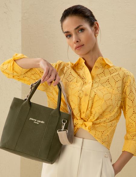 Haki Kanvas Çanta - 50297748002