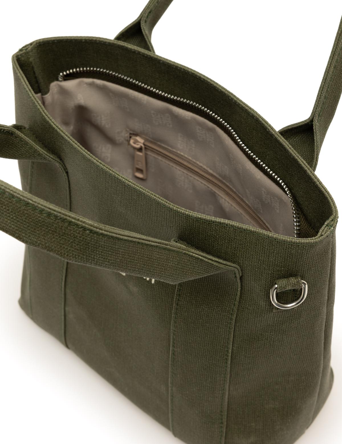 Haki Kanvas Çanta - 50297748002