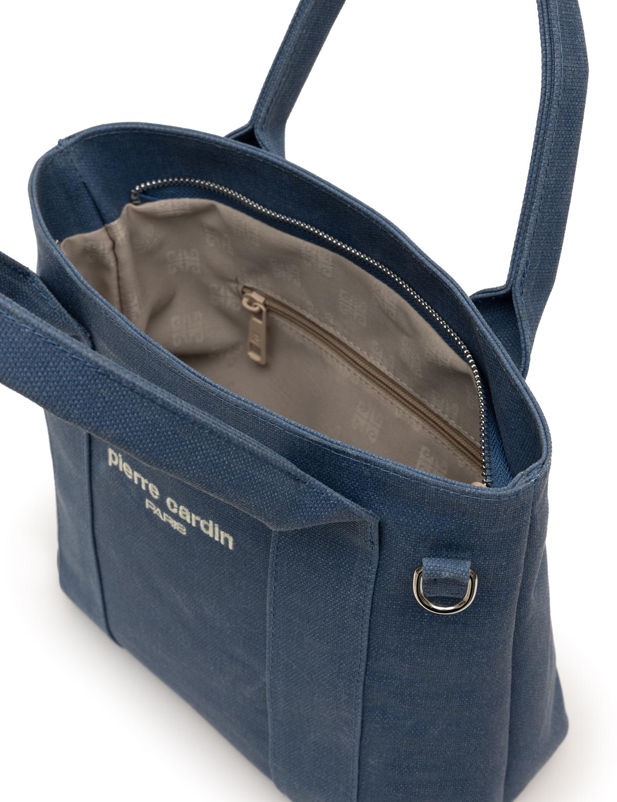 Lacivert Kanvas Çantası - 50297748001