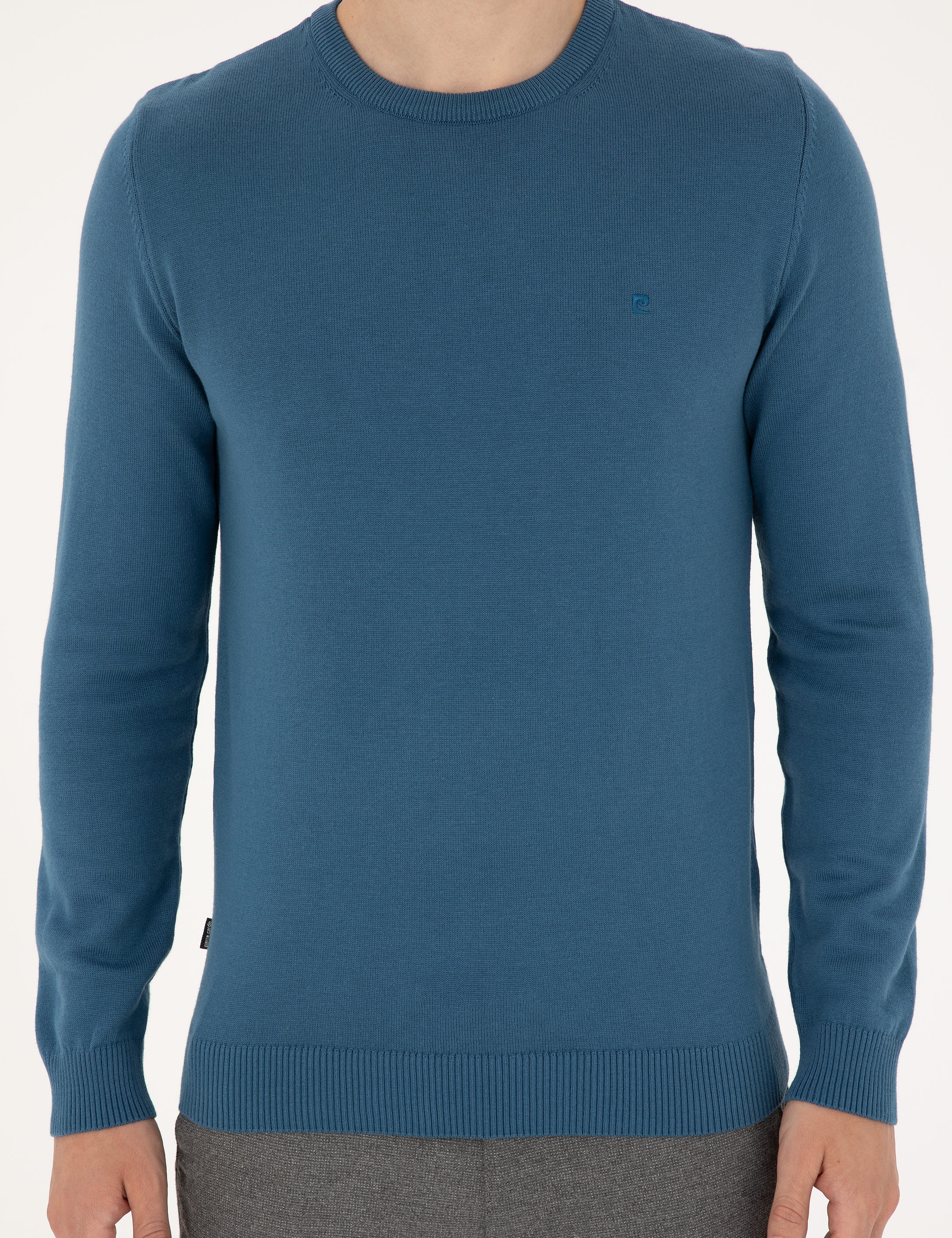 Kobalt Slim Fit Bisiklet Yaka Basic Triko Kazak - Image 6