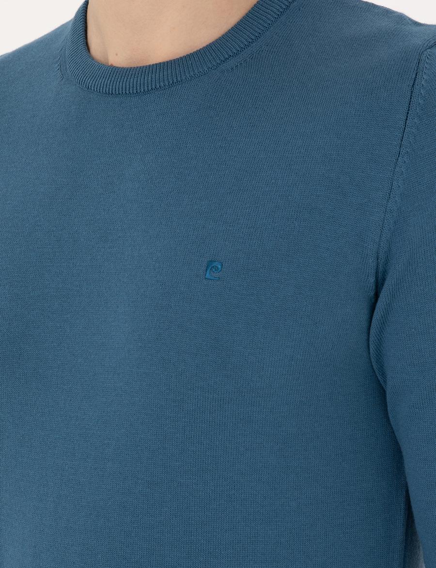 Kobalt Slim Fit Bisiklet Yaka Basic Triko Kazak