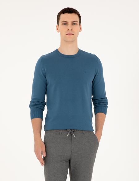 Kobalt Slim Fit Bisiklet Yaka Basic Triko Kazak - 50296575094