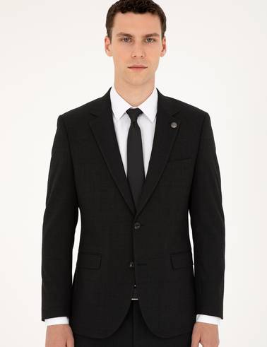 Antrasit Extra Slim Fit Takım Elbise
