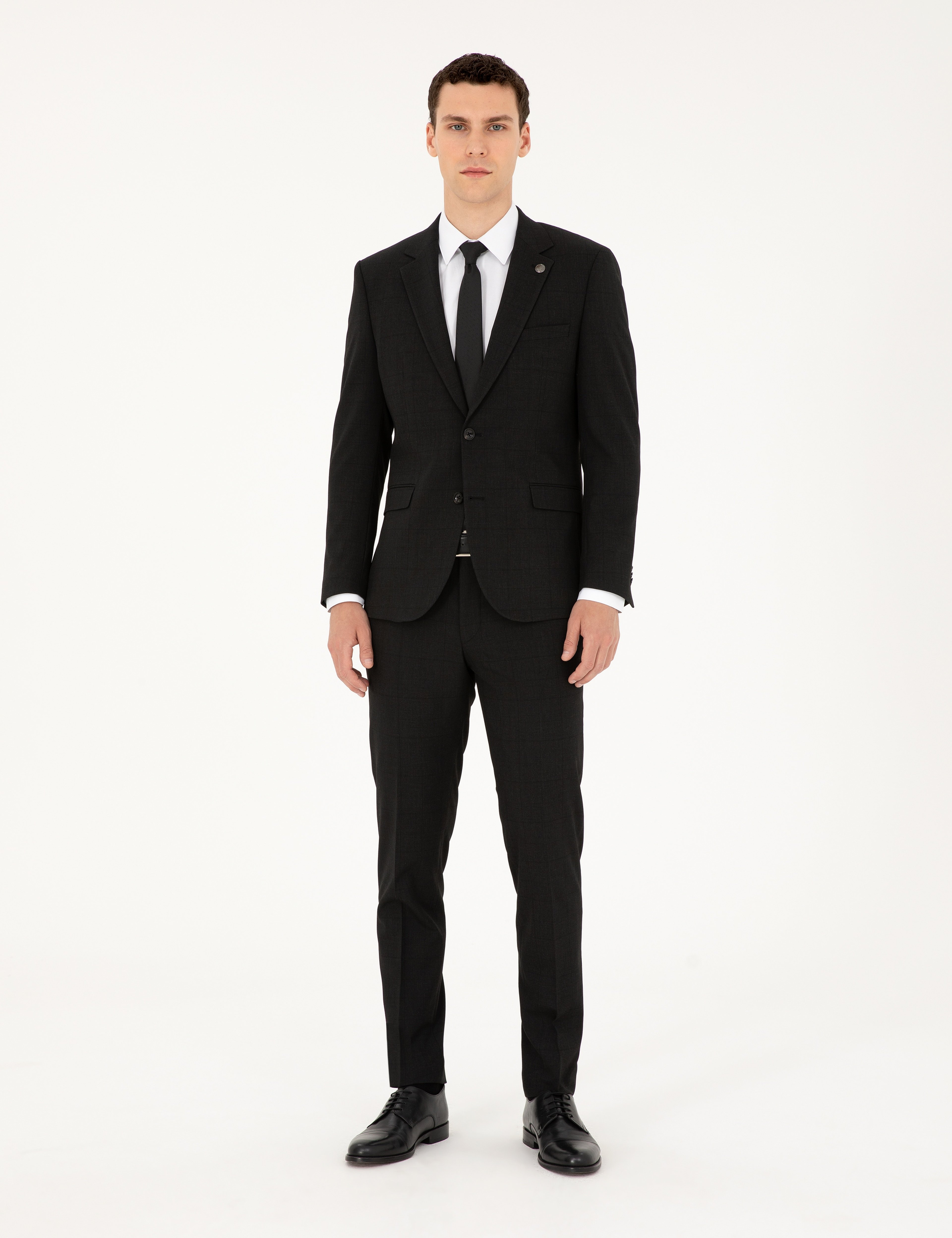 Antrasit Extra Slim Fit Takım Elbise - Image 1