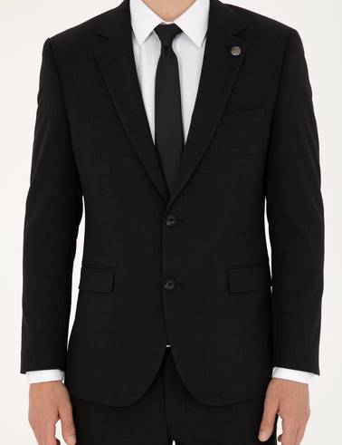 Antrasit Extra Slim Fit Takım Elbise