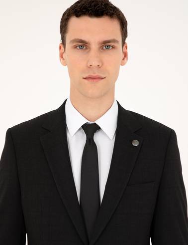 Antrasit Extra Slim Fit Takım Elbise