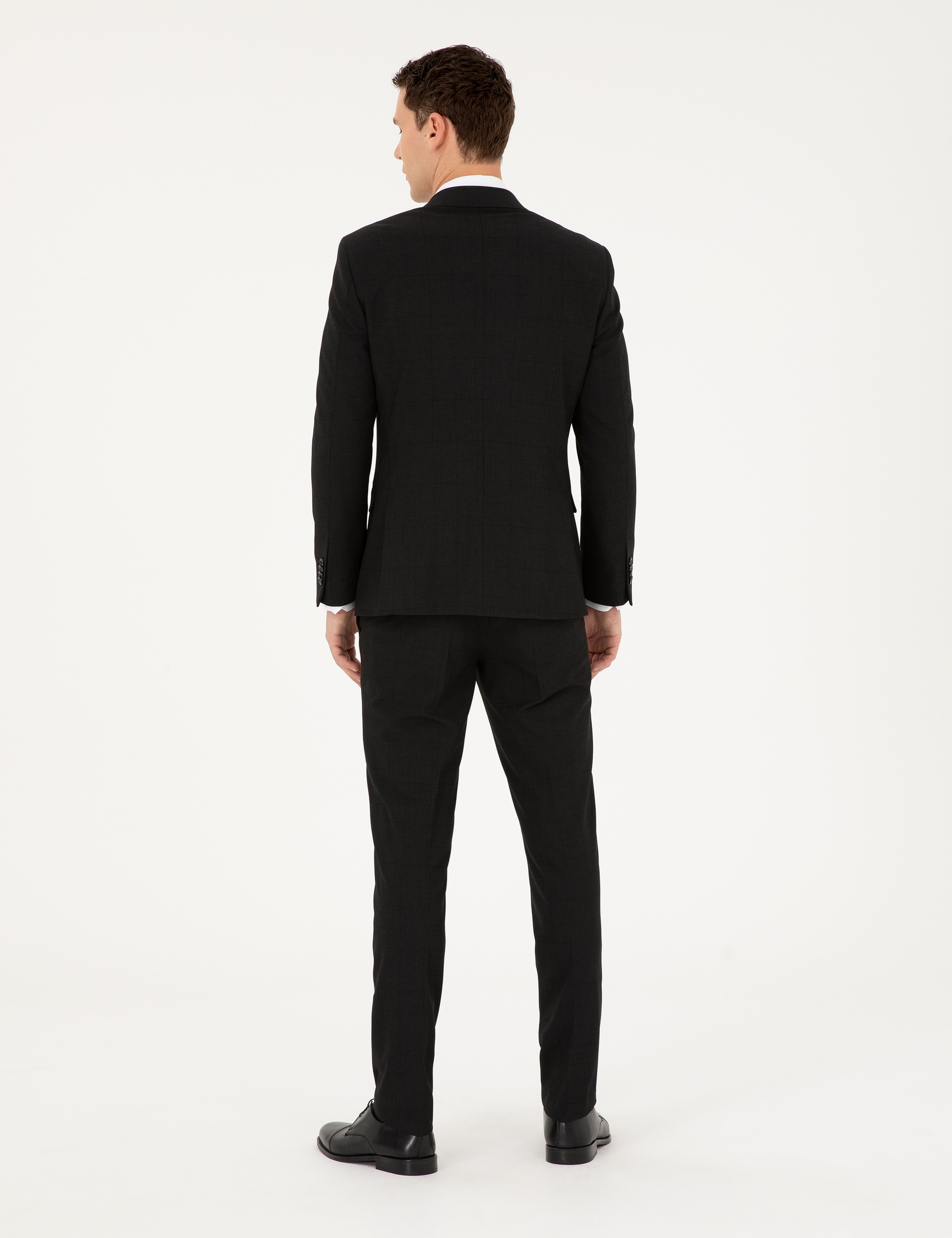 Antrasit Extra Slim Fit Takım Elbise