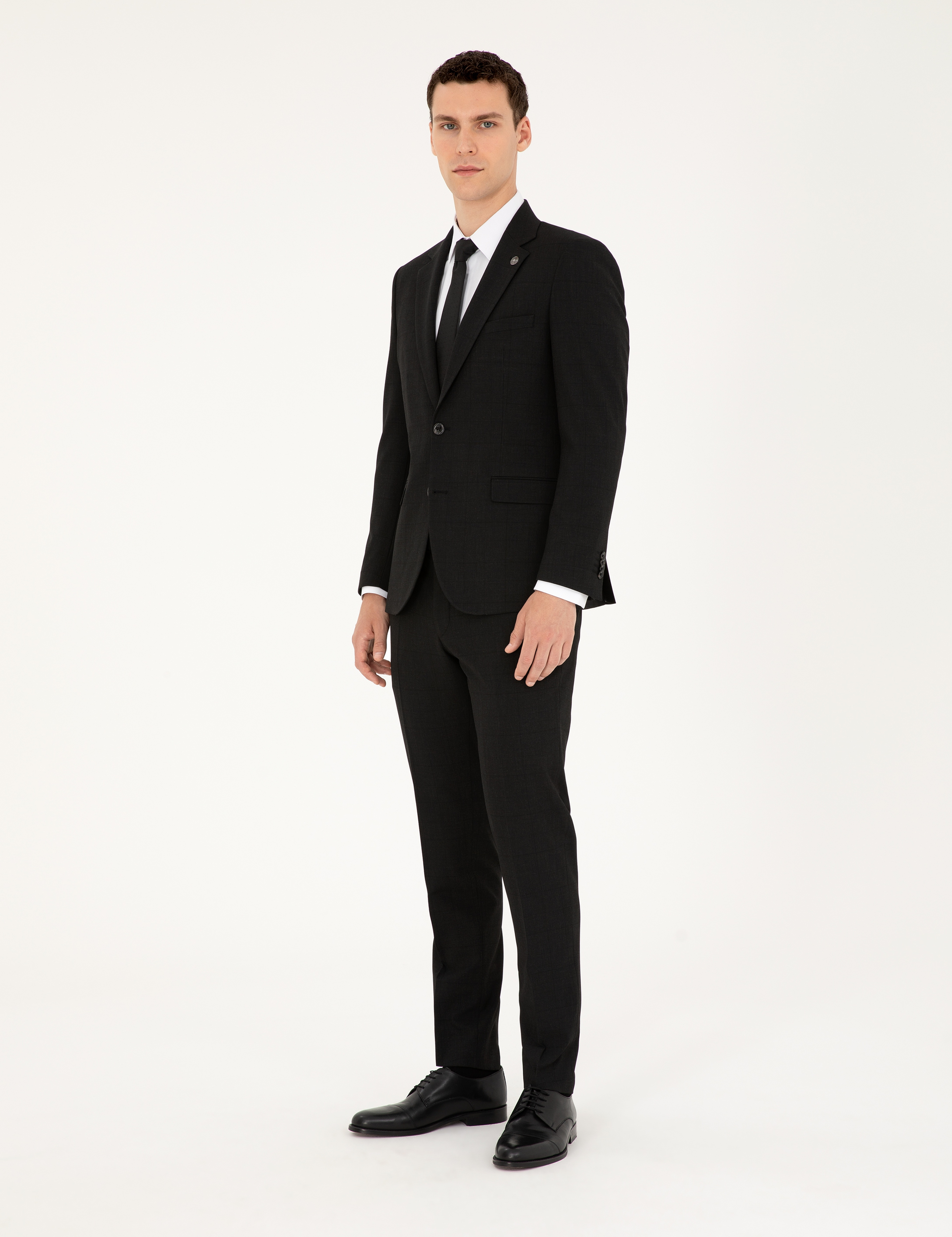 Antrasit Extra Slim Fit Takım Elbise - Image 4