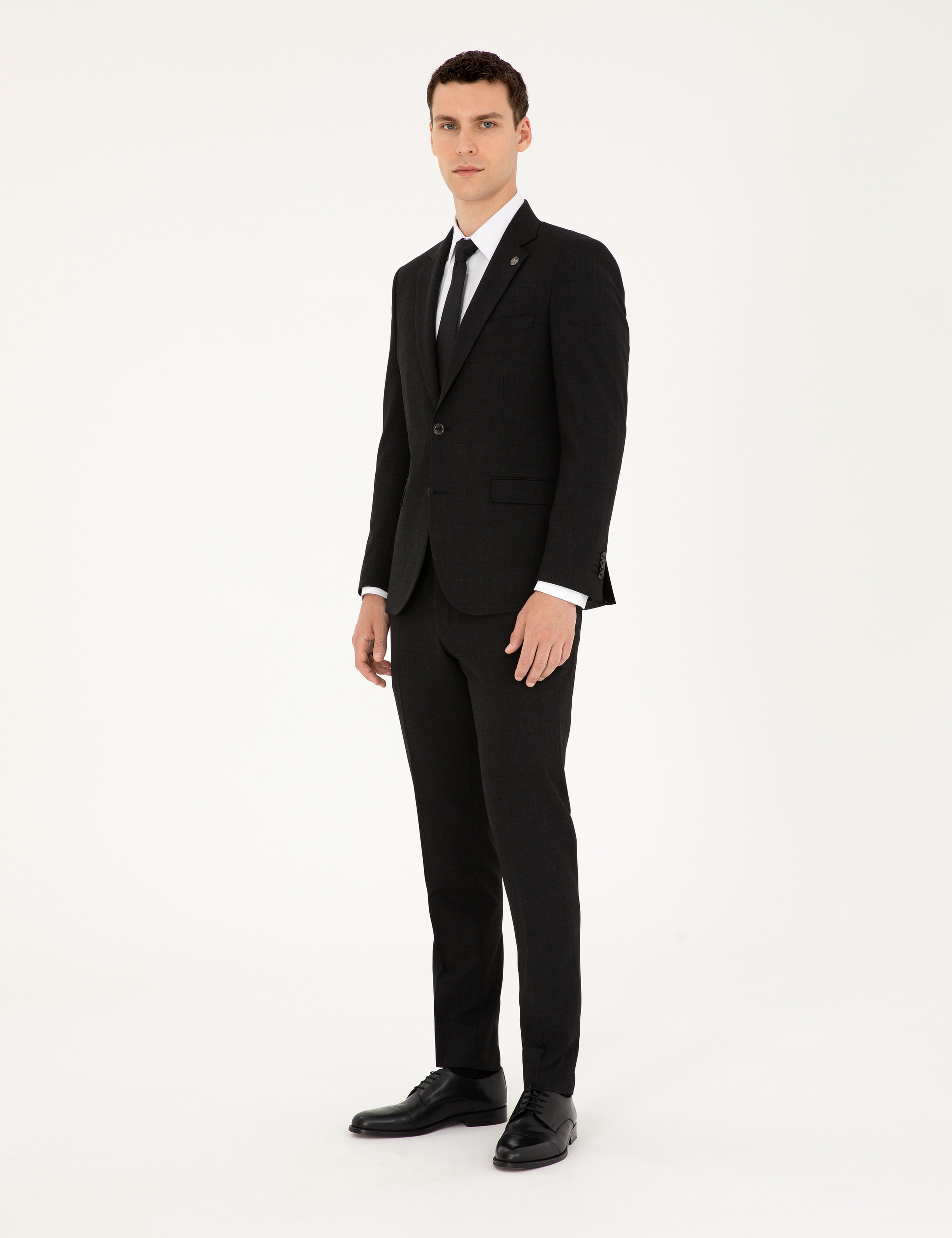 Antrasit Extra Slim Fit Takım Elbise