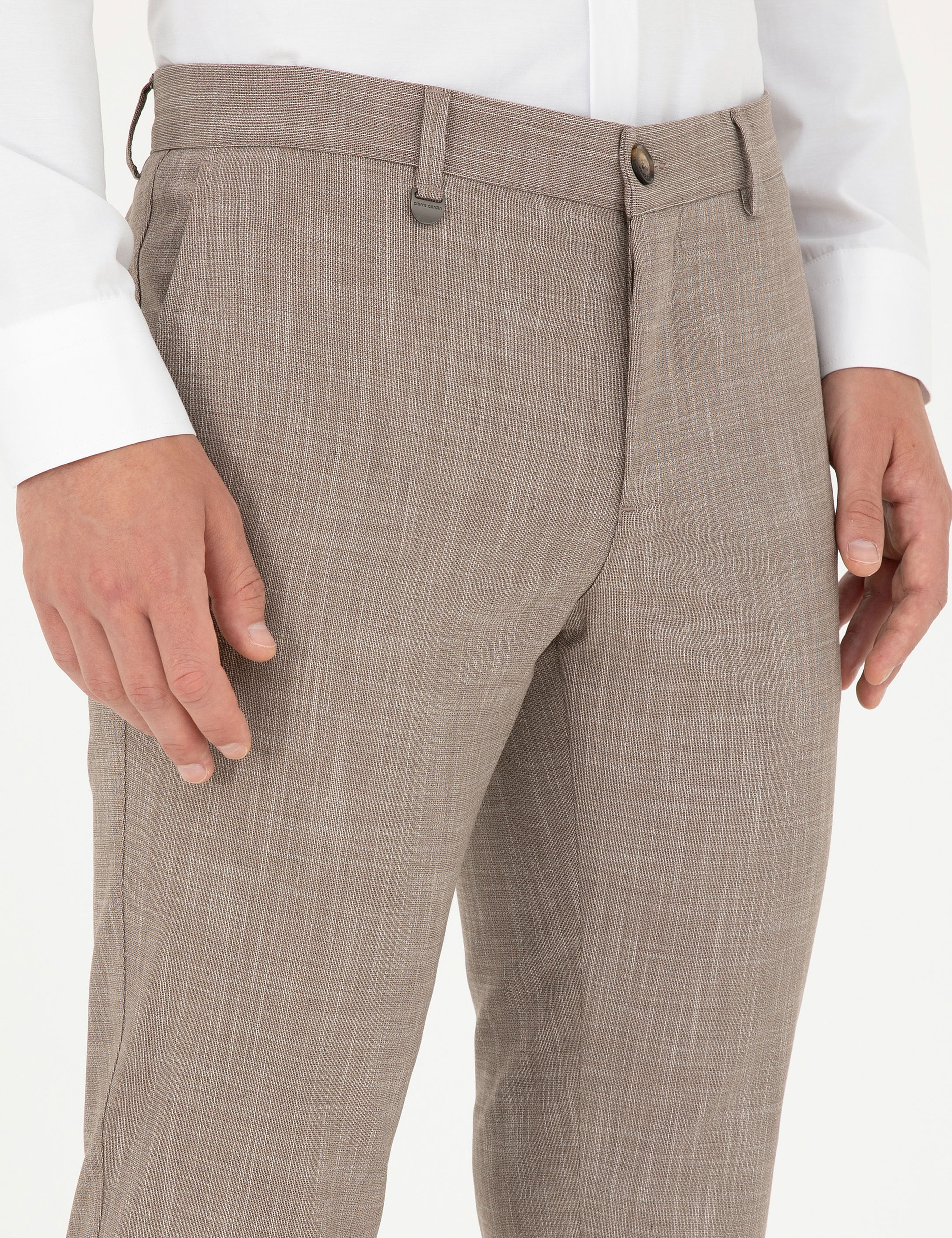 Bej Ex. Slim Fit Kumaş Pantolon