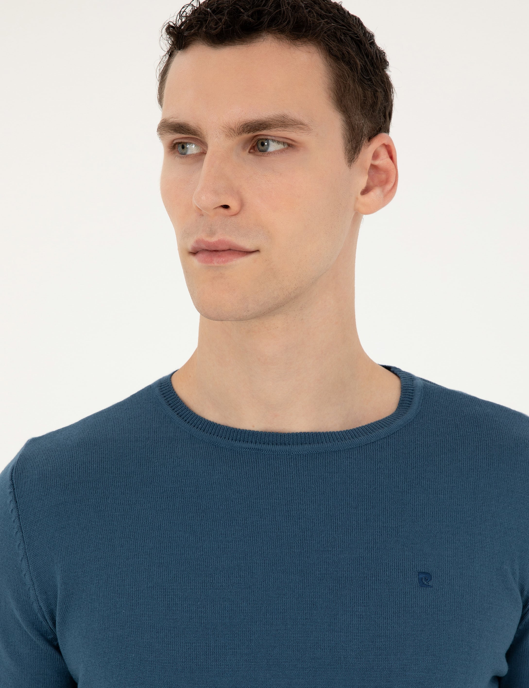 Kobalt Slim Fit Bisiklet Yaka Basic Triko Kazak - Image 2