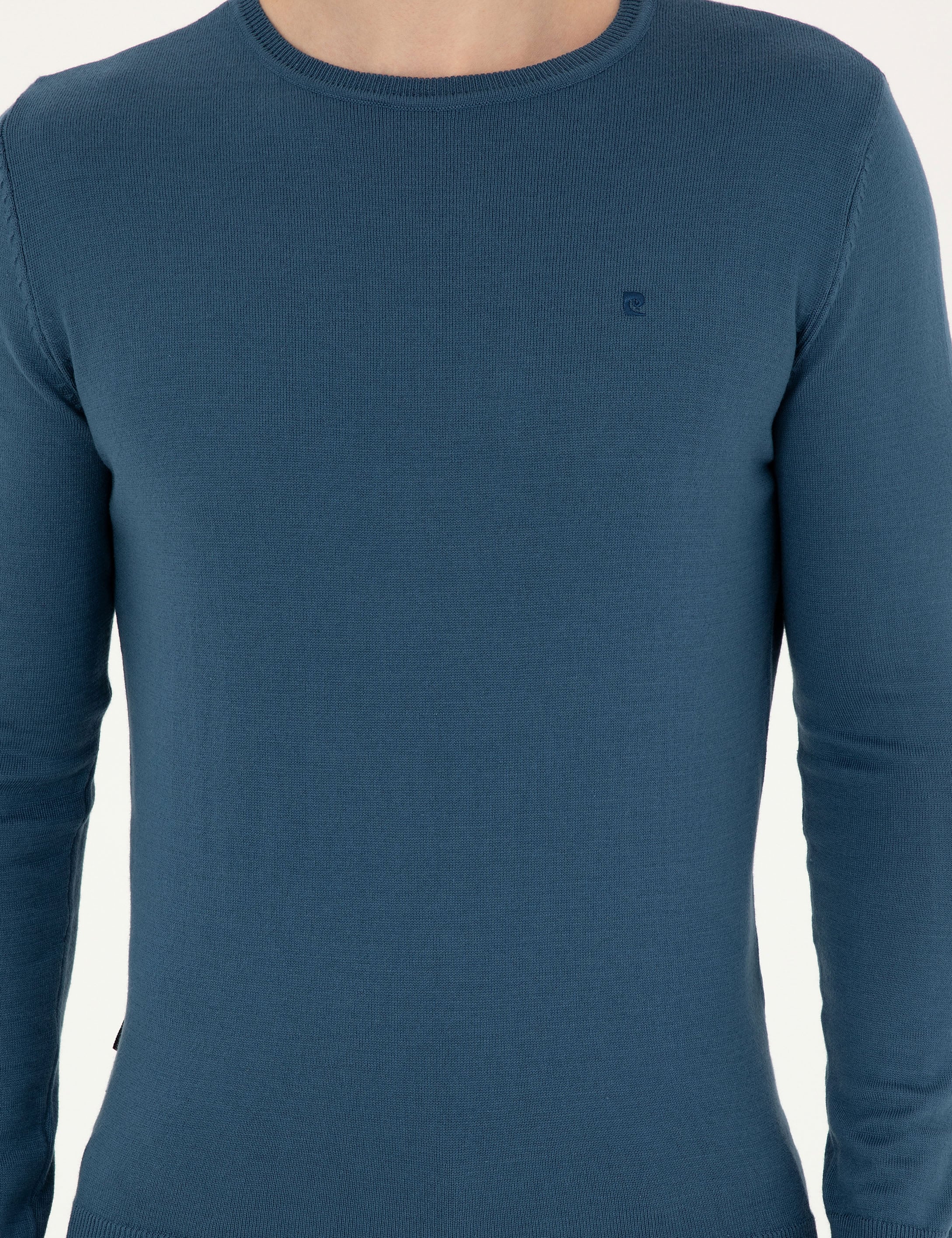 Kobalt Slim Fit Bisiklet Yaka Basic Triko Kazak - Image 6