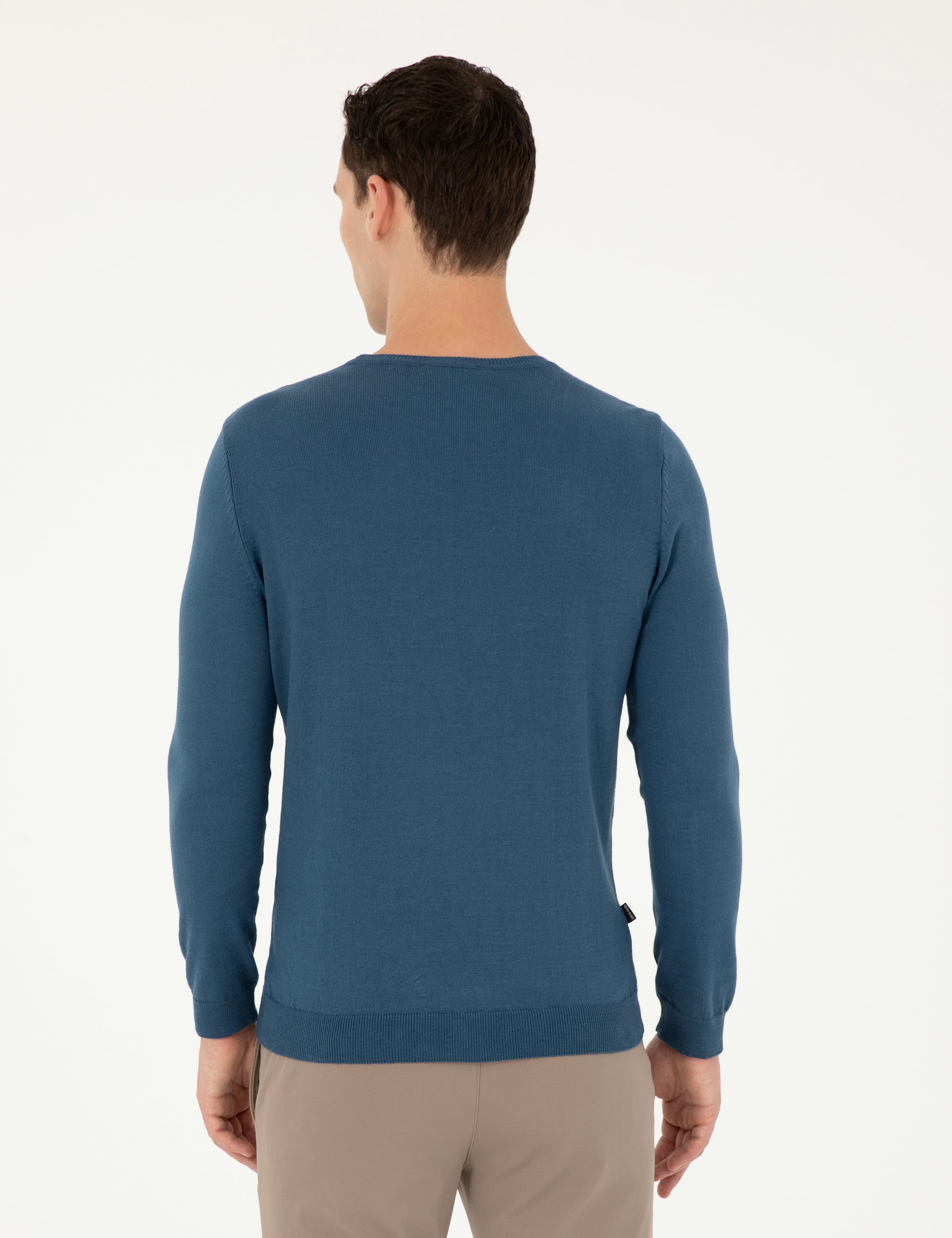 Kobalt Slim Fit Bisiklet Yaka Basic Triko Kazak