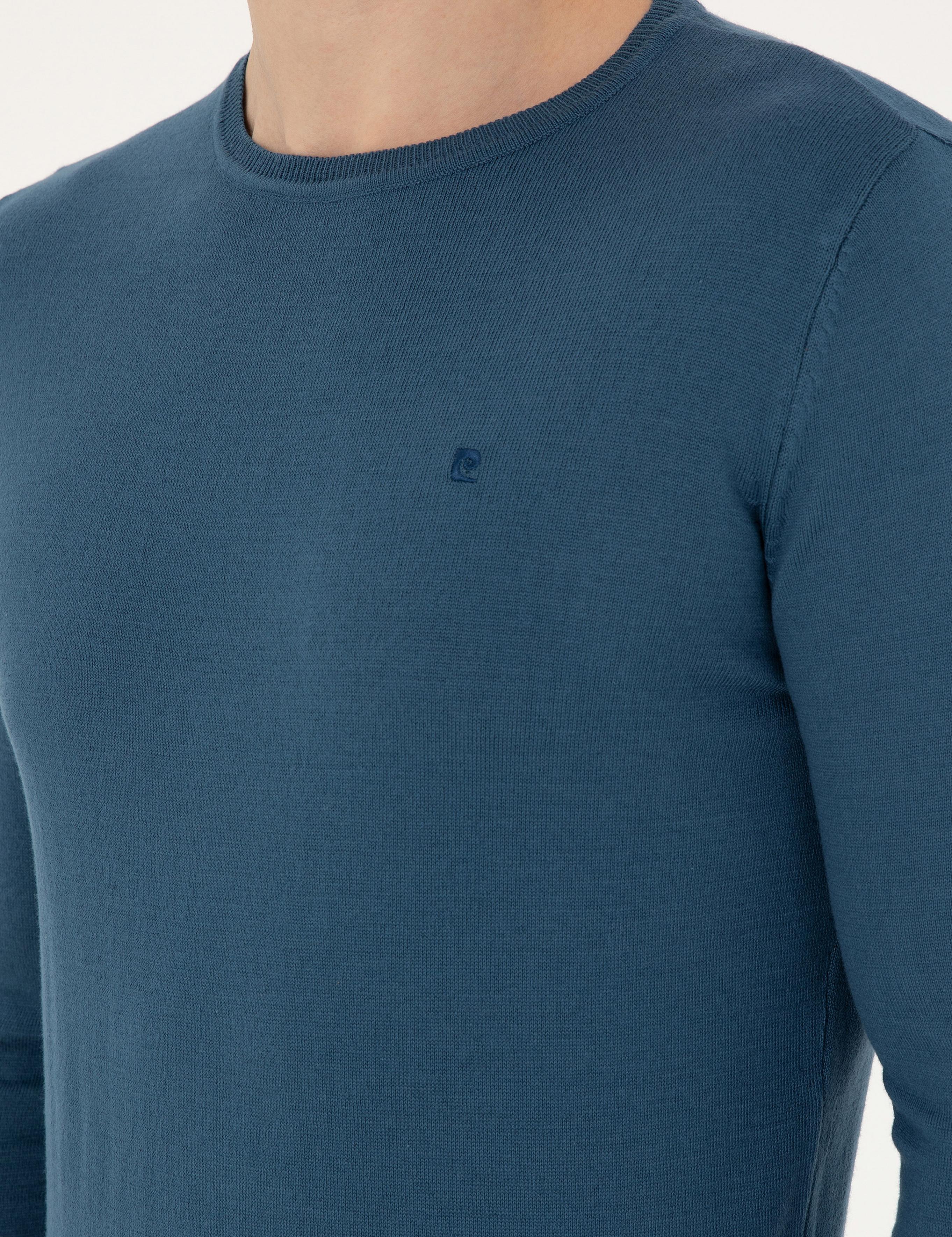 Kobalt Slim Fit Bisiklet Yaka Basic Triko Kazak