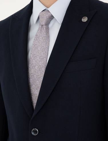 Lacivert Slim Fit Takım Elbise