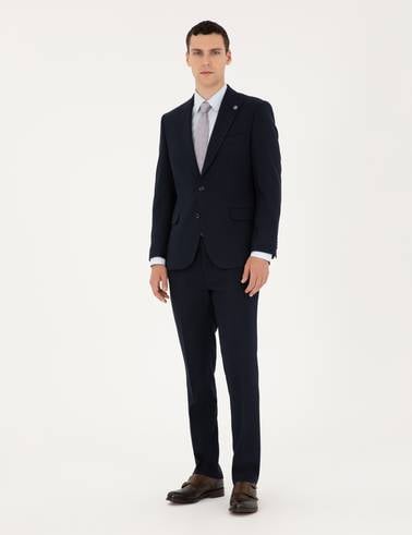 Lacivert Slim Fit Takım Elbise