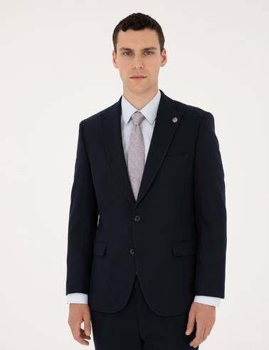 Lacivert Slim Fit Takım Elbise