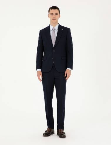 Lacivert Slim Fit Takım Elbise