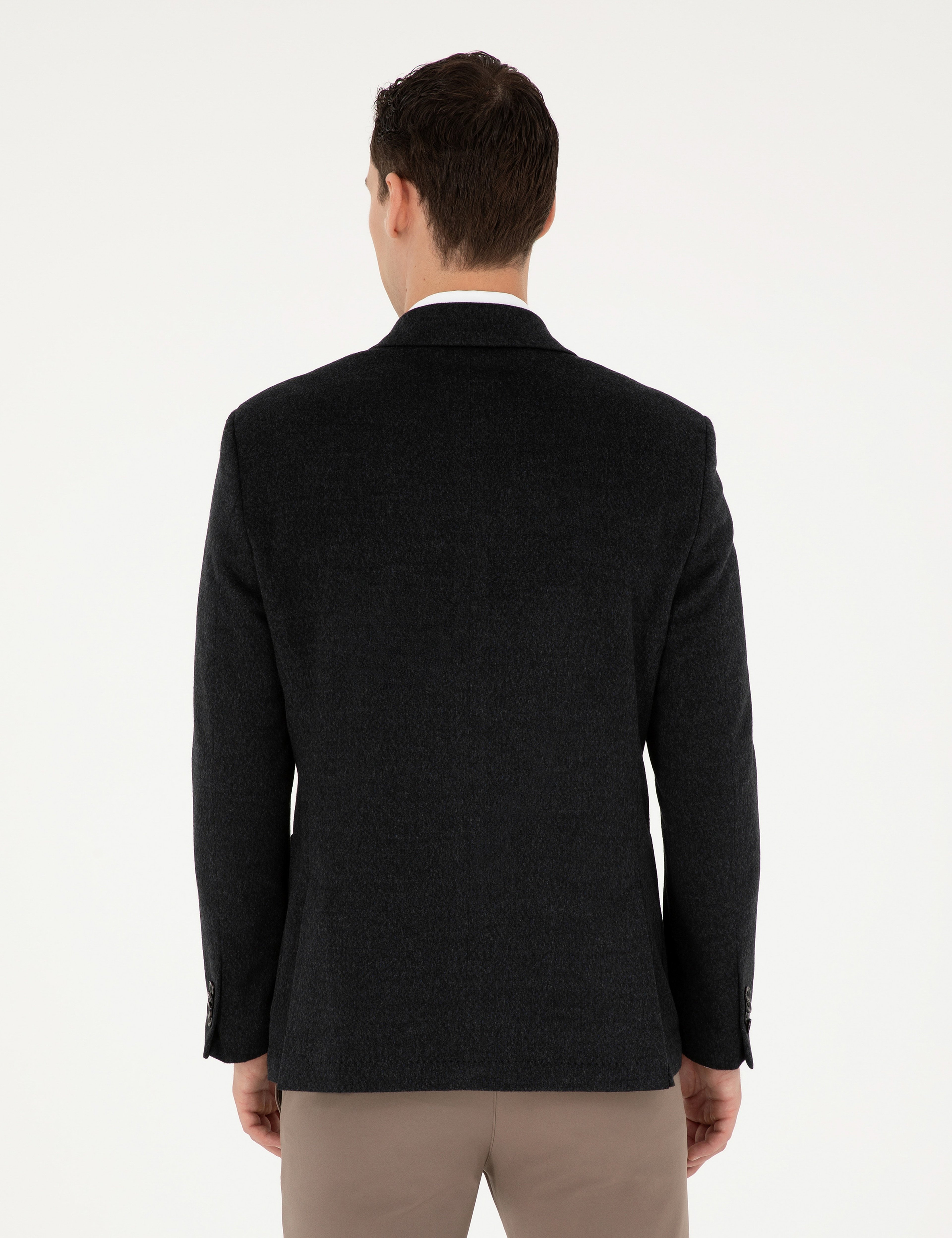 Antrasit Slim Fit Ceket