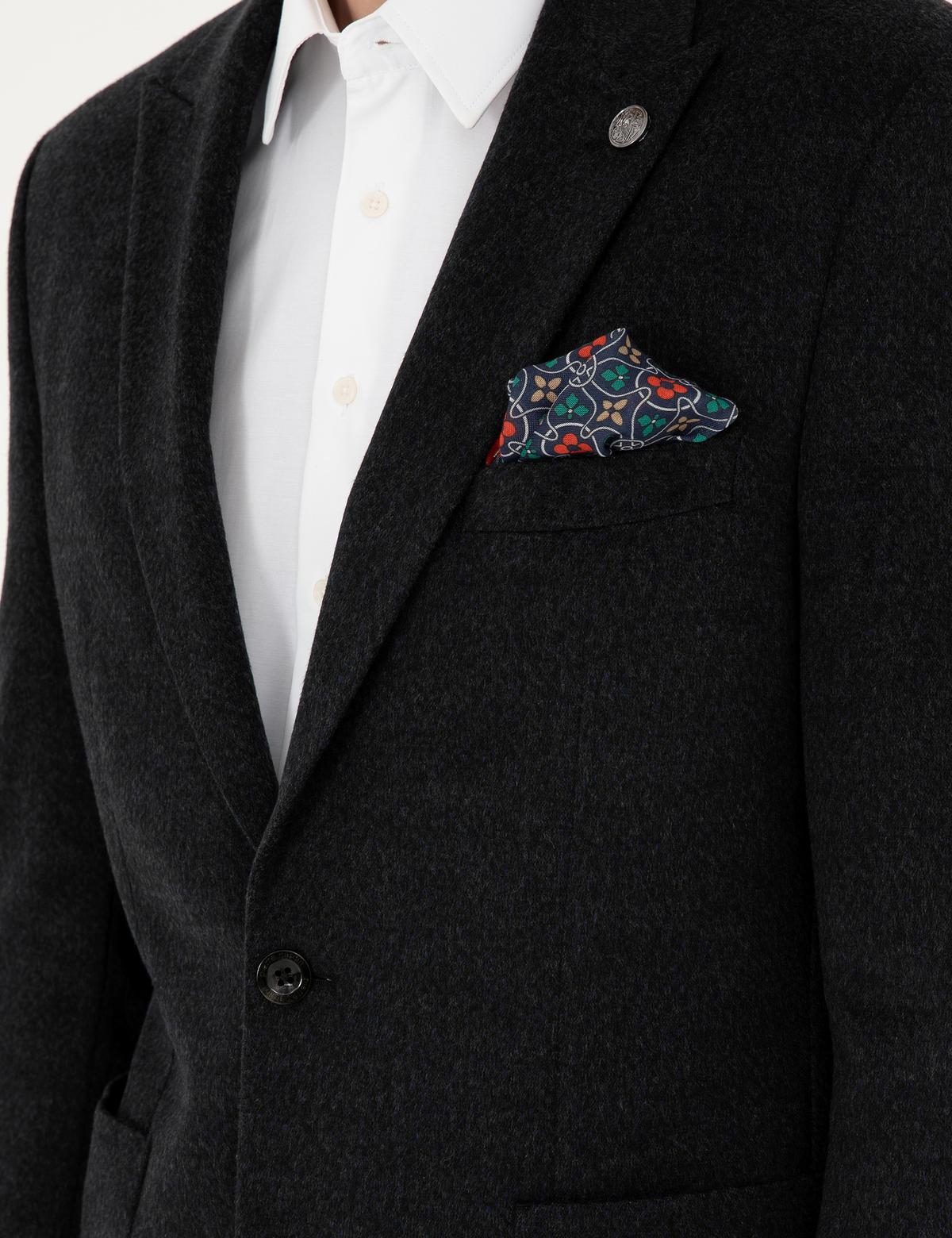 Antrasit Slim Fit Ceket - 50296044044