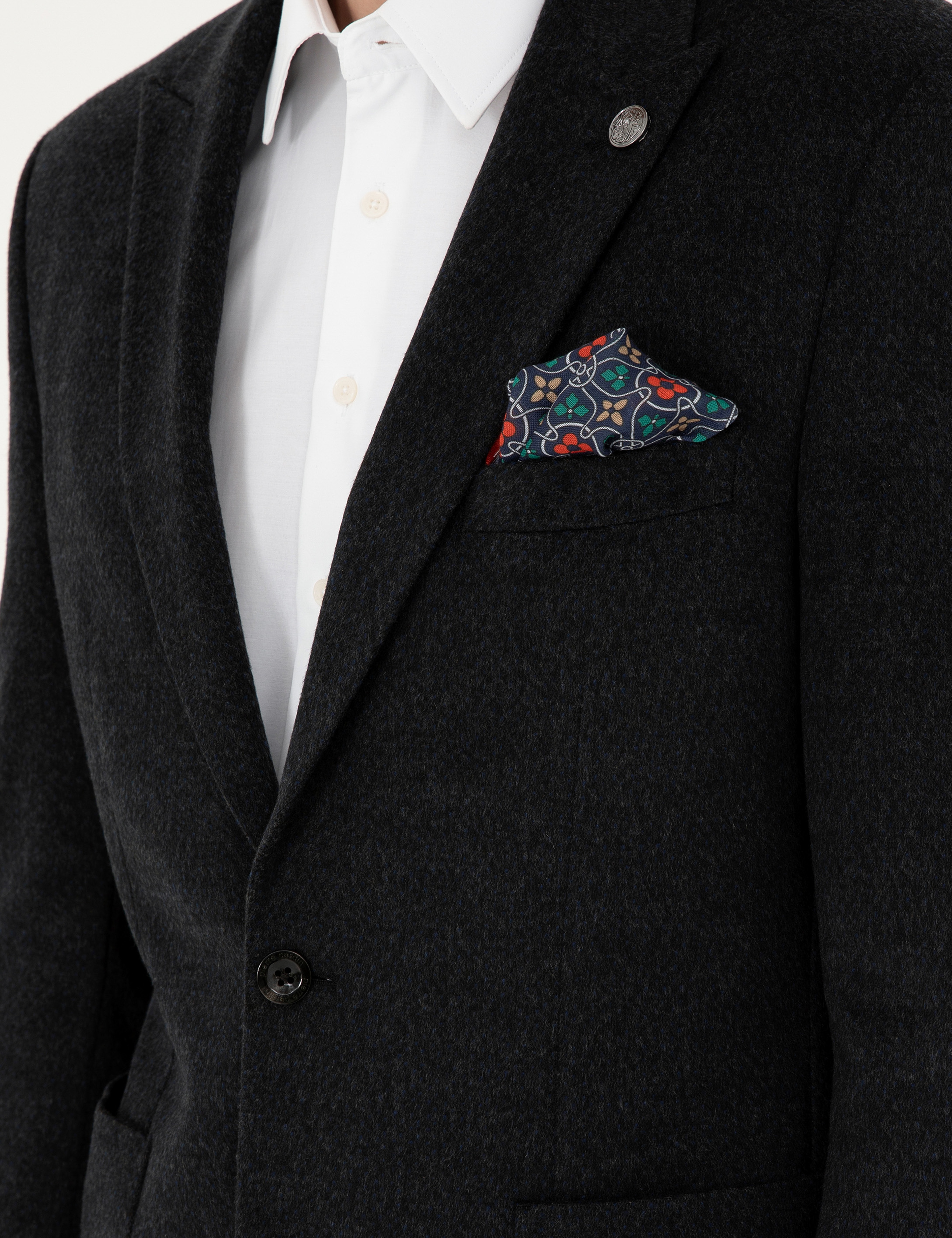 Antrasit Slim Fit Ceket - Image 7
