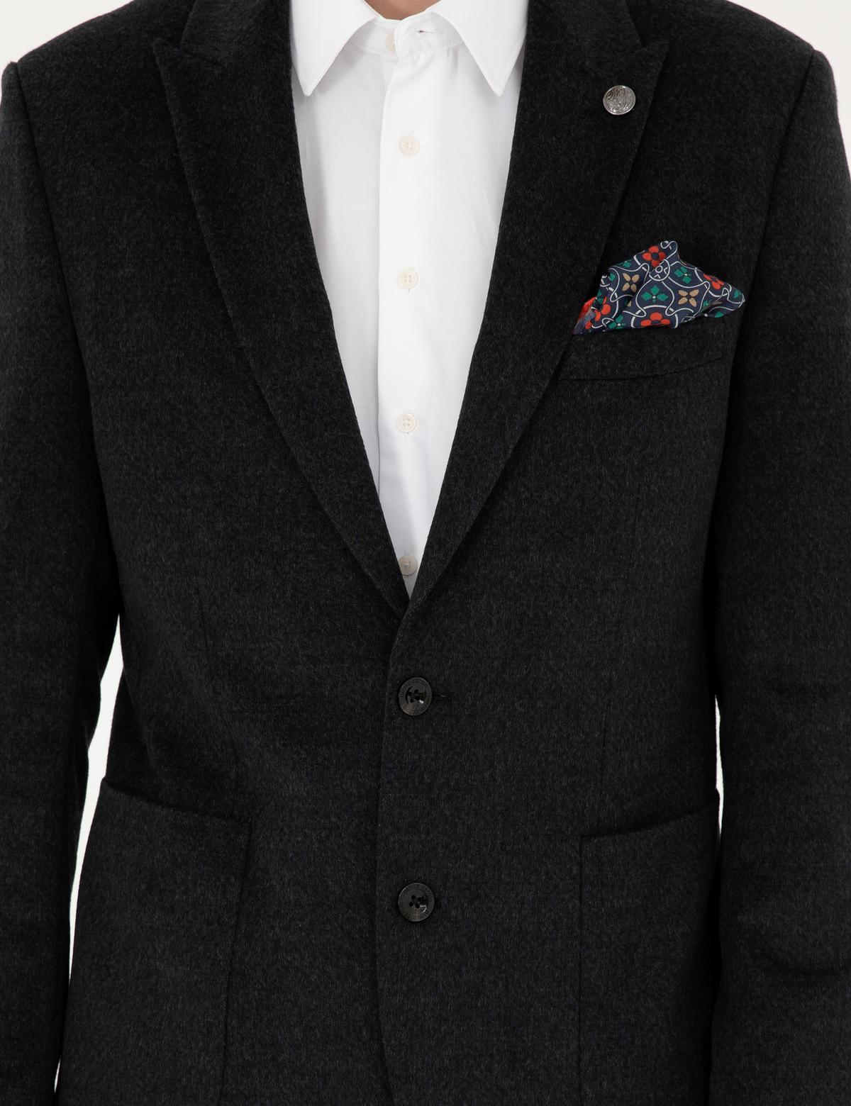 Antrasit Slim Fit Ceket - 50296044044